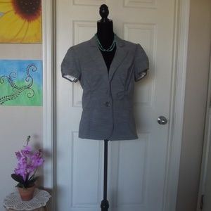 Maurices Gray Ruffle Blazer
